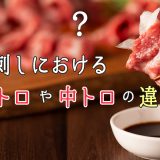 馬刺しにおける大トロや中トロの違いとは、トロの語源も詳しく紹介