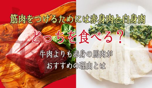 筋肉をつけるためには赤身肉と霜降り肉のどっちを食べる？牛肉よりも赤身の馬肉がおすすめの理由とは？